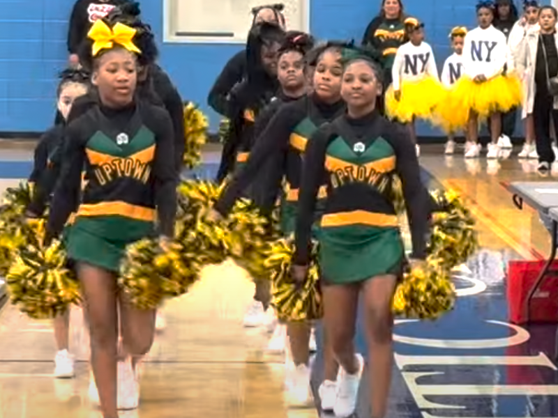 Uptown School Complex Cheerleaders compete on March 2, 2024.